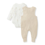 Cat Tail Organic Baby Bodysuit & Jumpsuit Set